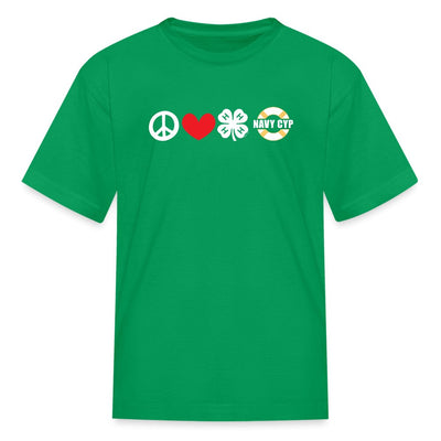 Youth Peace, Love, 4 - H & Navy CYP Classic T-Shirt - Shop 4 - H