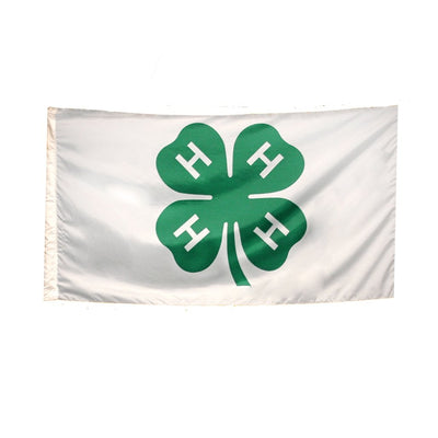 3’ x 5’ 4-H Flag without Fringe - Shop 4-H