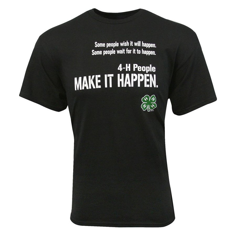4-H Black Make it Happen T-Shirt - Shop 4-H
