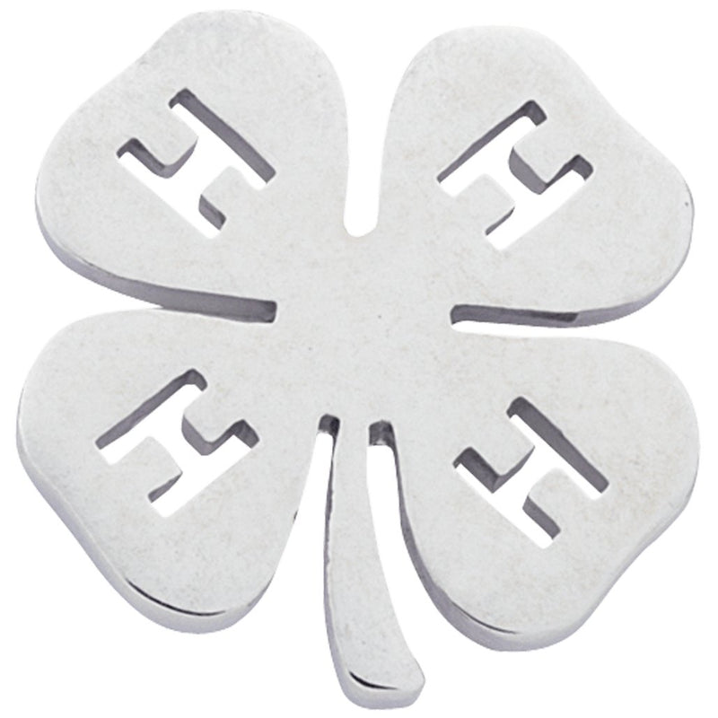 4-H Clover Emblem Lapel Pin - Silver - Shop 4-H