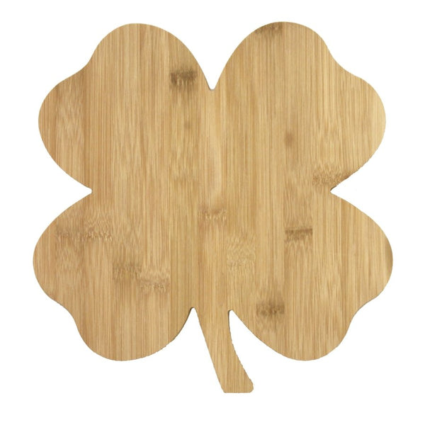 Irish Decor, Shamrock Heart Wood Plaque - Orange at