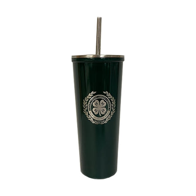 4-H Crest Stainless Steel Tumbler with Straw - Shop 4-H