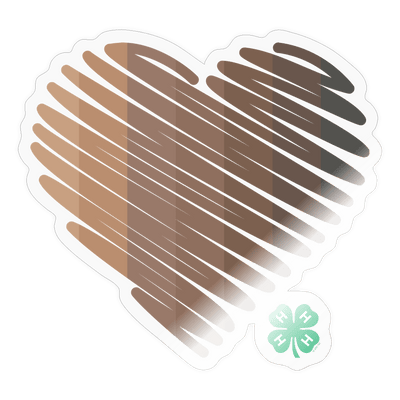 4-H Diversity Heart Sticker - Shop 4-H