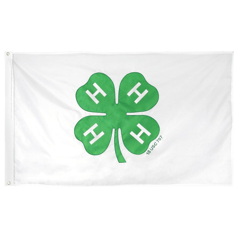 4-H Flag - 3’ x 5’ with Grommets - Shop 4-H