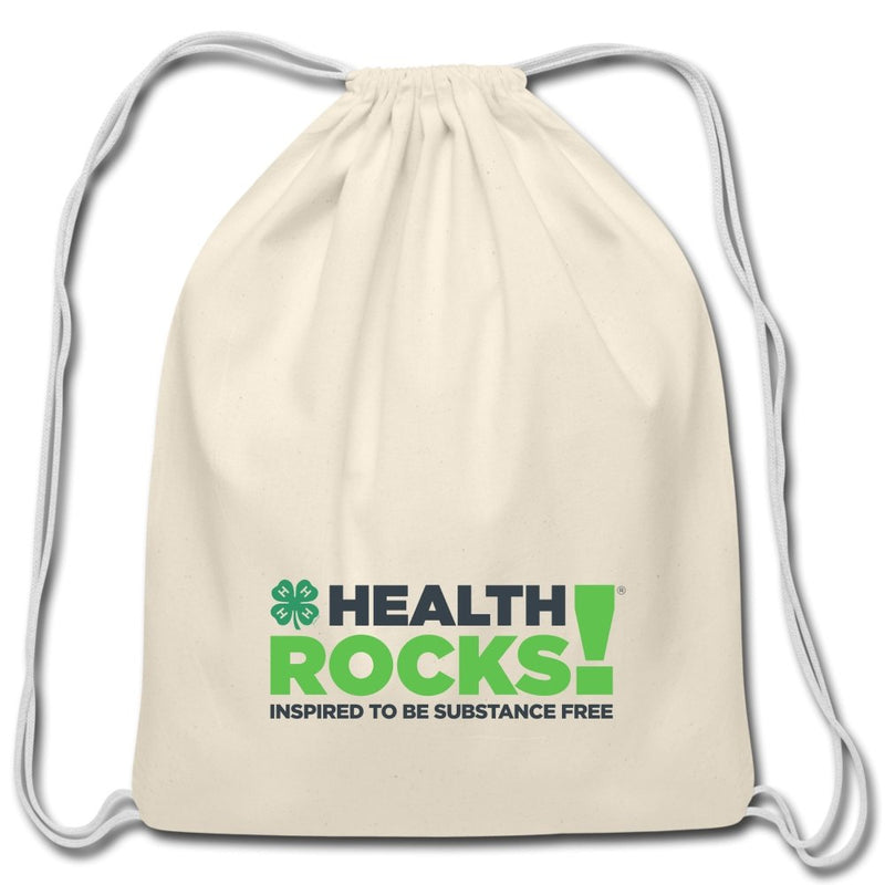 4-H Health Rocks! Cotton Drawstring Bag - Shop 4-H