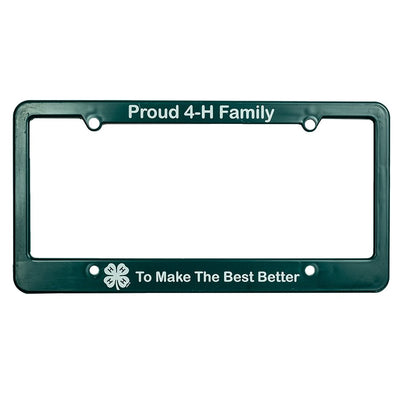 4-H License Plate Frame (Hunter Green) - Shop 4-H