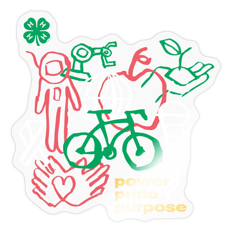 4-H Power Pride Purpose Sketch Sticker - Shop 4-H