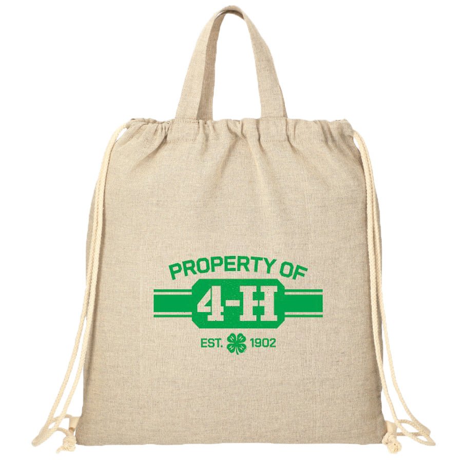 4H Recycled 5oz Cotton Drawstring Bag Shop 4H