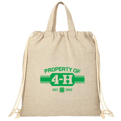 4-H Recycled 5oz Cotton Drawstring Bag - Shop 4-H