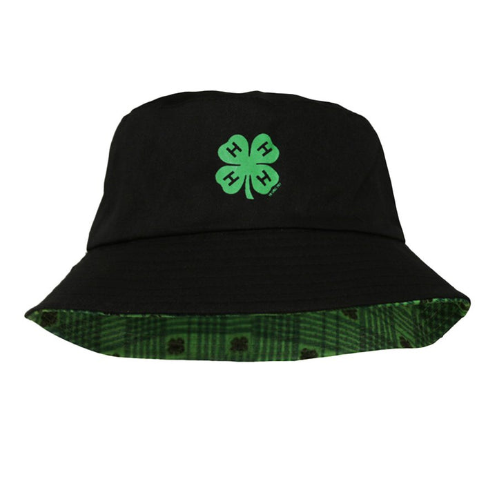 4-H Reversible Bucket Hat Black\Green Plaid – Shop 4-H