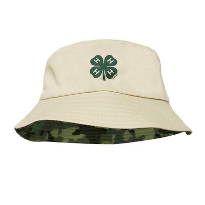 4-H Reversible Bucket Hat Khaki\Camo - Shop 4-H