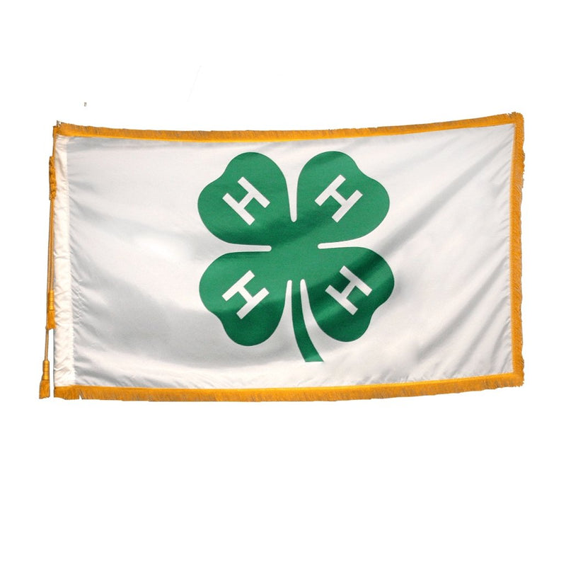 4’ x 6’ 4-H Flag with Fringe - Shop 4-H