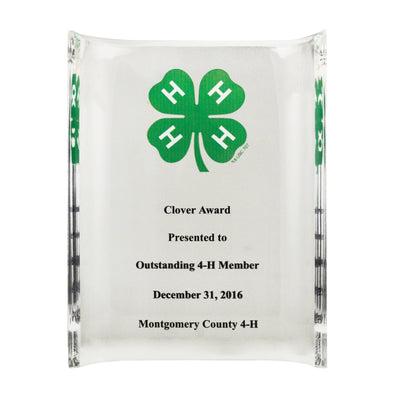 5" Curved Clear Acrylic Plaque - Shop 4-H