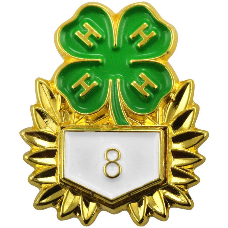 8th Year Completion Pin Shop 4 H