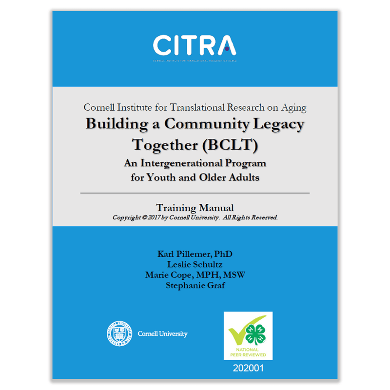 Building a Community Legacy Together (BCLT): An Intergenerational Program for Youth and Older Adults - Shop 4-H