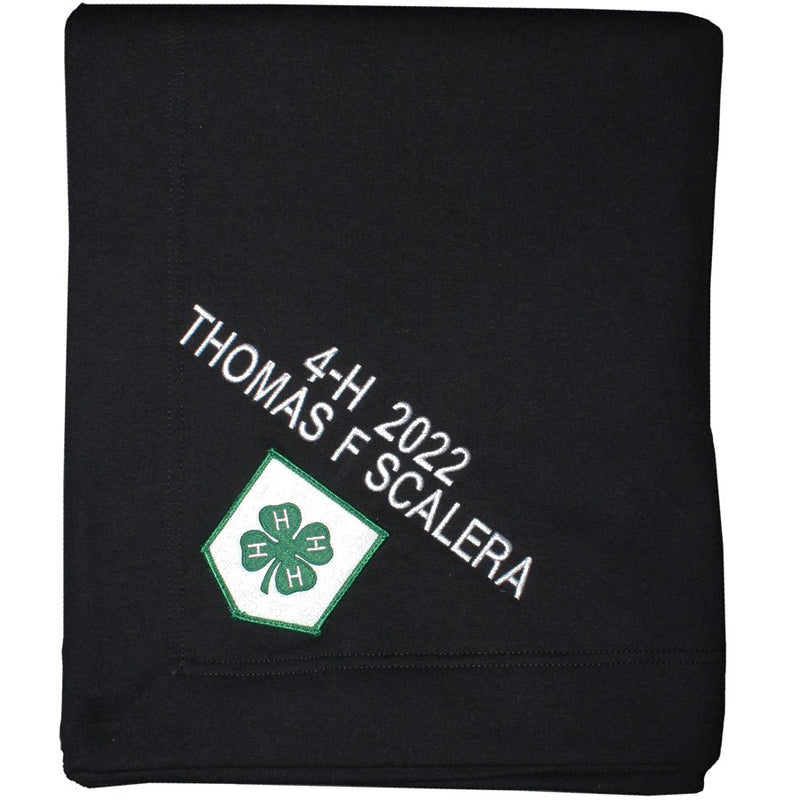Custom 4-H Patch and Embroidered Stadium Blanket - Shop 4-H