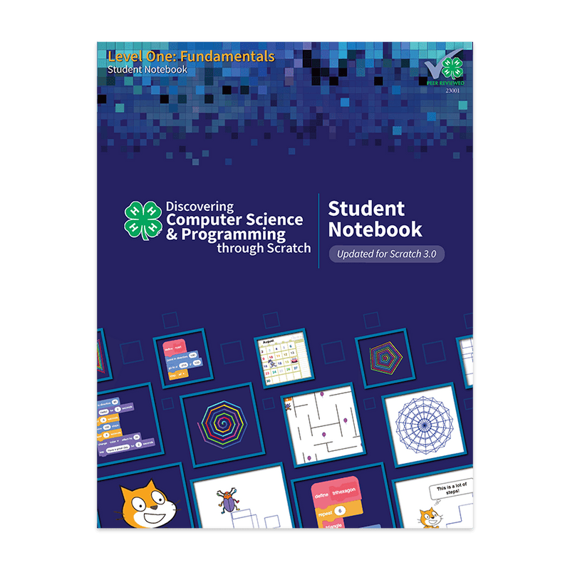 Discovering Computer Science & Programming Through Scratch: Level 1 Student Notebook - Shop 4-H