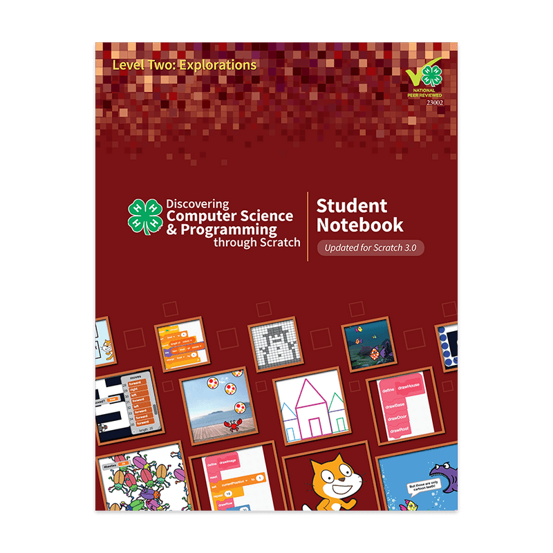 Discovering Computer Science & Programming Through Scratch: Level 2 Student Notebook - Shop 4-H