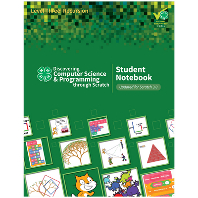 Discovering Computer Science & Programming through Scratch Level 3 Student Notebook - Shop 4-H