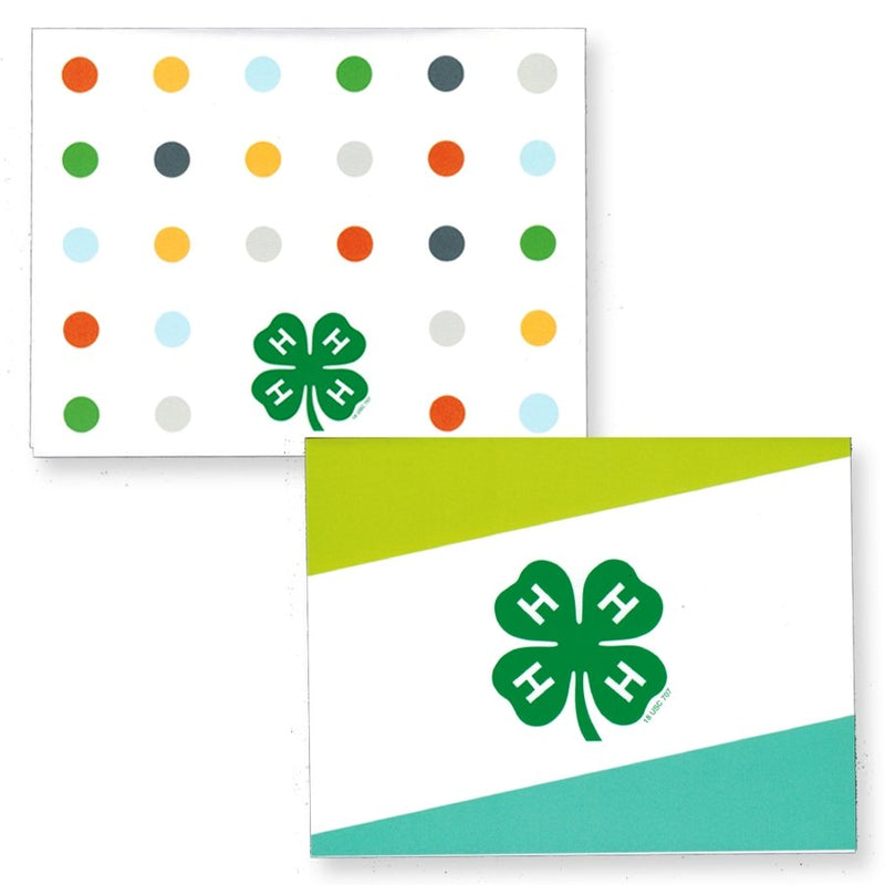 Dots & Stripes 4-H Blank Note Card Set – Shop 4-H