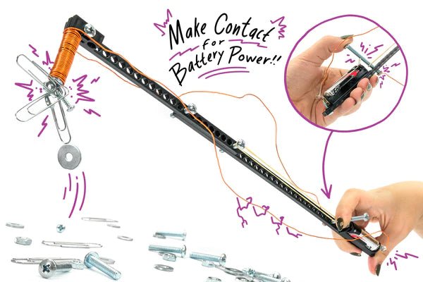 electromagnetic fishing pole science project Electromagnetic Pick-Up Stick Activity