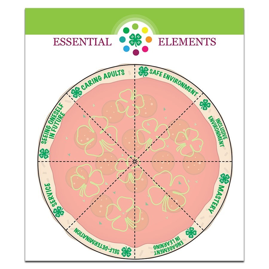 Four Essential Components 4-H Essential Elements Curriculum Pizza Poster – Shop 4-H