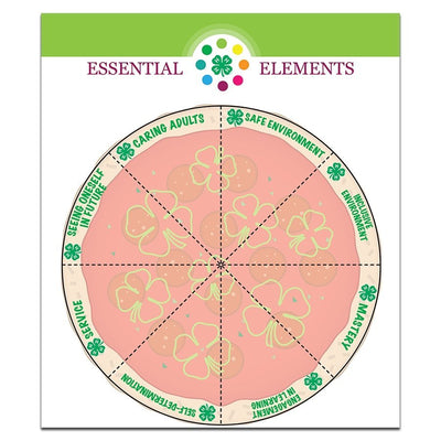 Essential Elements of 4-H Youth Development: Poster of Pizza Pie - Shop 4-H