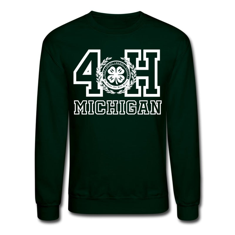 Forest Green Michigan Varsity Crewneck Sweatshirt - Shop 4-H