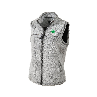 Frosty Grey Full Zip Sherpa Vest - Shop 4-H