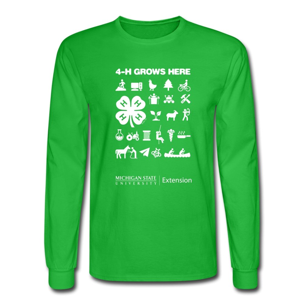 MSU 4-H Icon Long Sleeve Classic Tee - Shop 4-H
