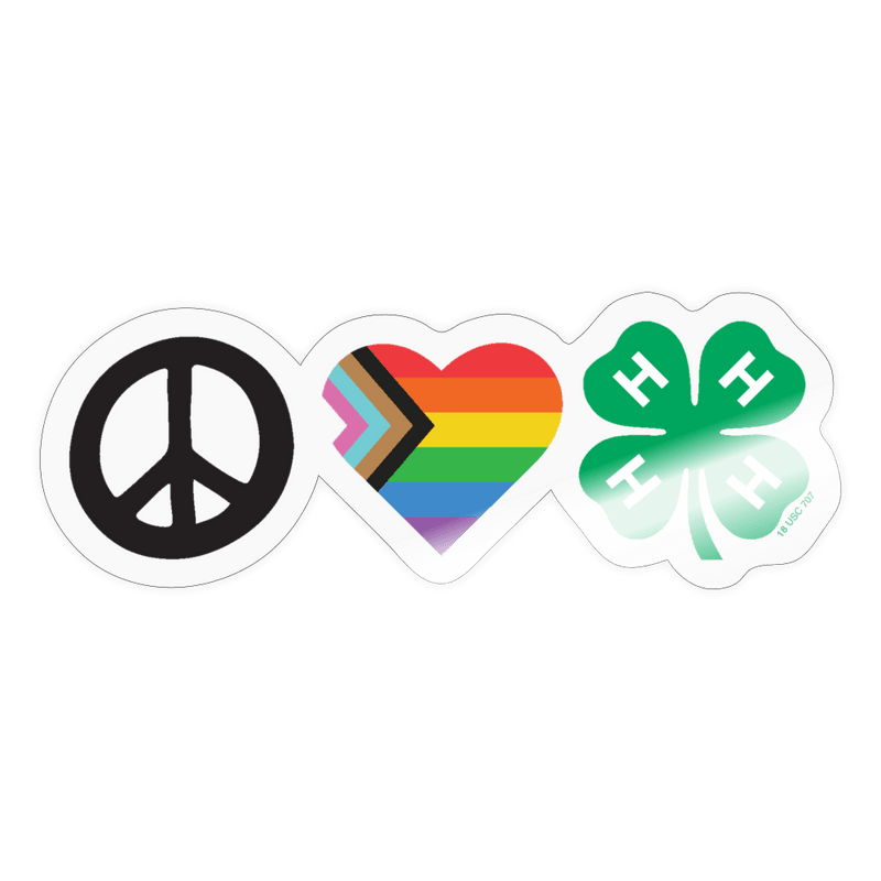 Peace, Love, Clover Sticker - Shop 4-H