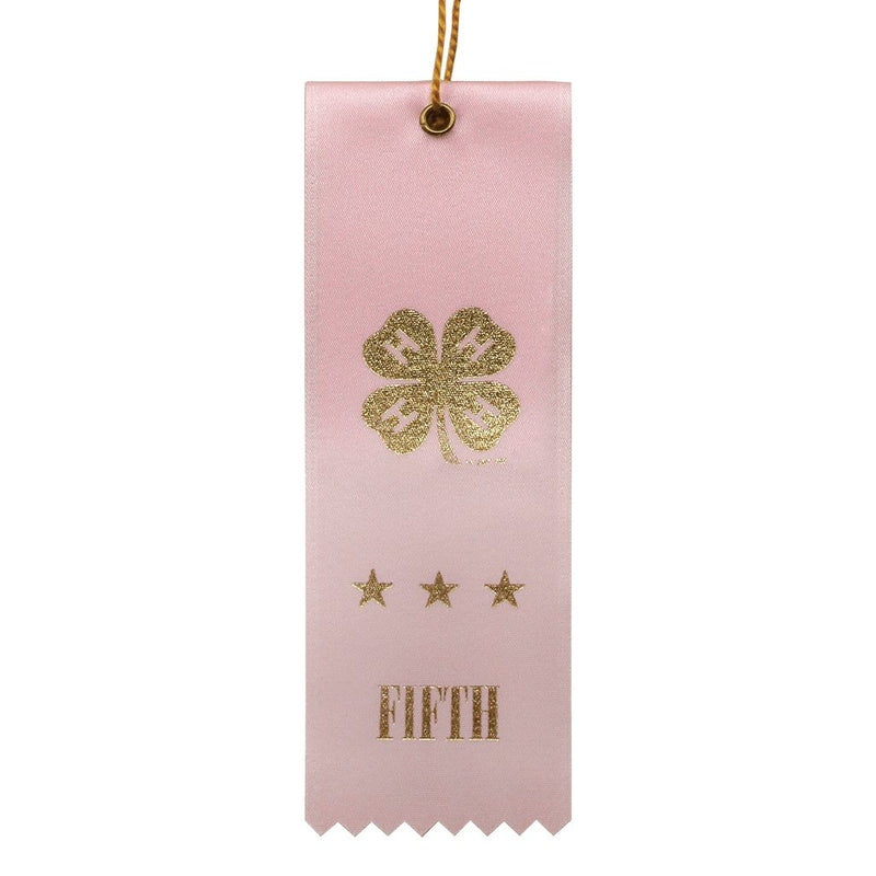 Pink Fifth Place Ribbon - Shop 4-H