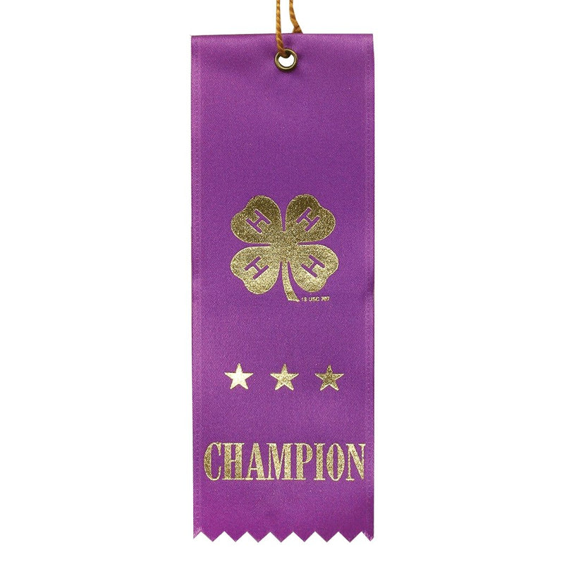 Purple Champion Ribbon - Shop 4-H