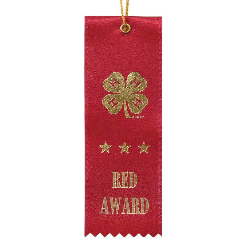 Red Award Ribbon - Shop 4-H