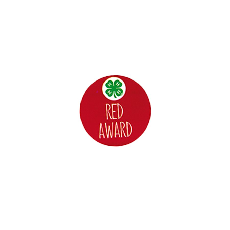 Sticker Award Red Red Award Stickers (100) – Shop 4-H