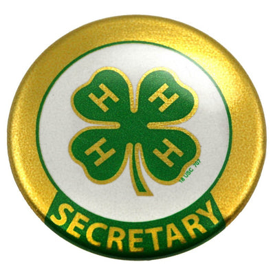 Secretary Button - Shop 4-H