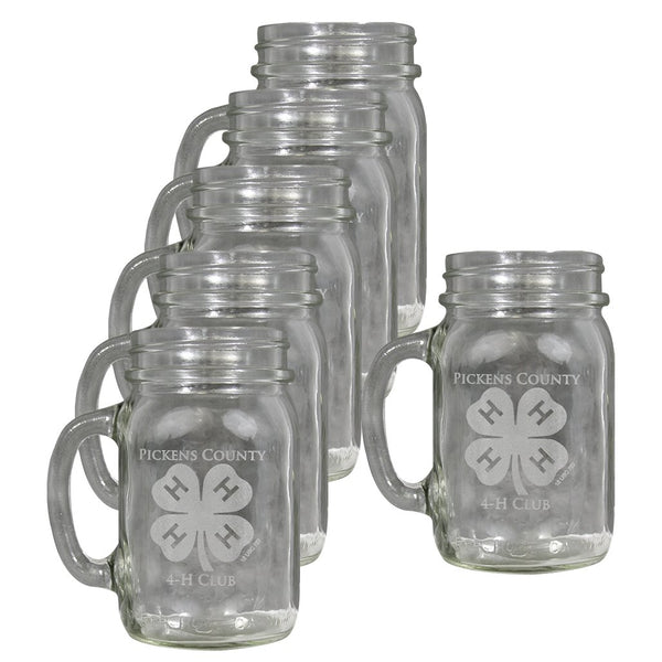 Set of 12 Personalized Clover Mason Jars  Shop 4-H