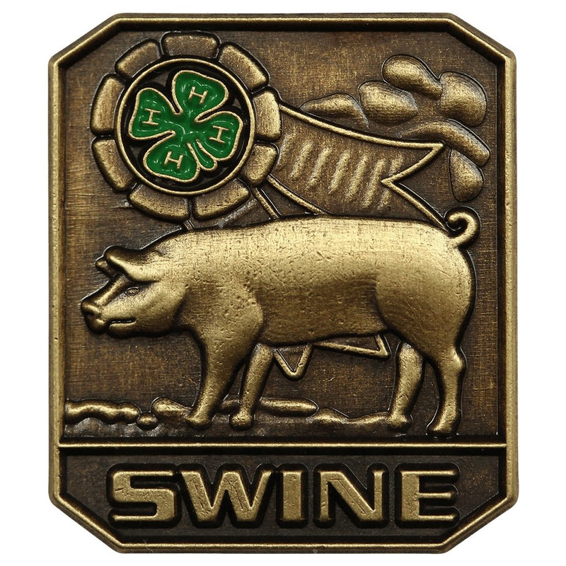 4-H Swine Custom Belt Buckle