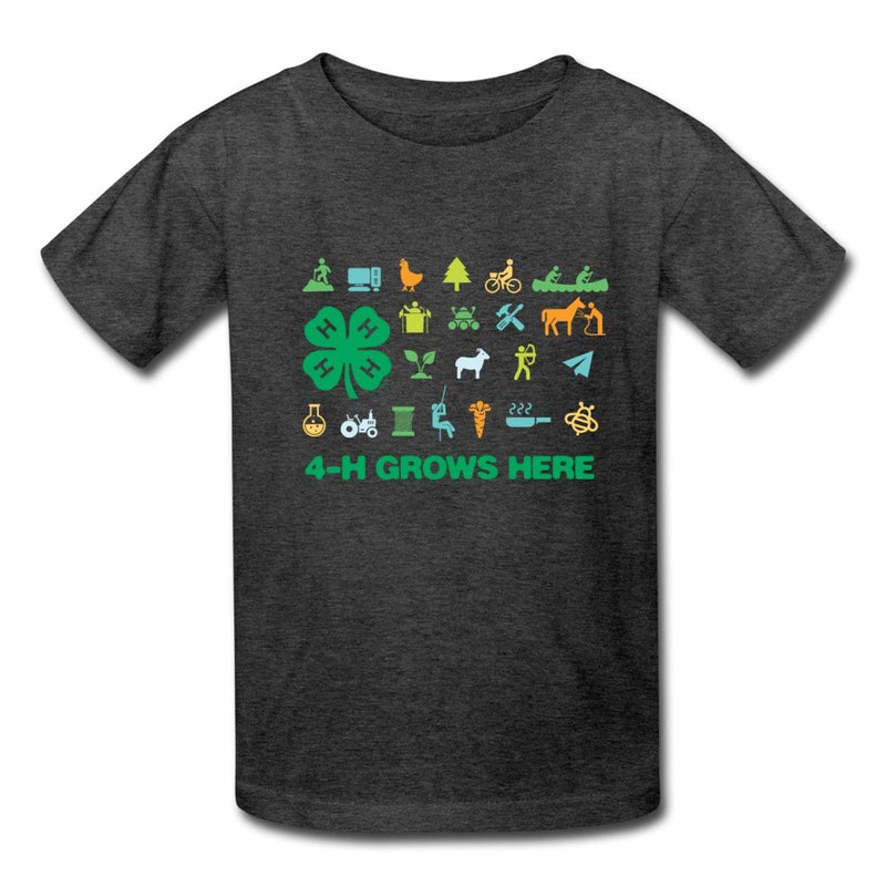 Youth 4-H Grows Here Icon T-Shirt - Shop 4-H