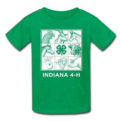Youth Indiana Animal Squares T-Shirt - Shop 4-H